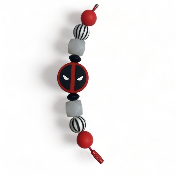 Tumbler Handle Cup Charm “Deadpool” Glow in The Dark - Picture 4 of 8